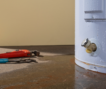 Leaking water heater