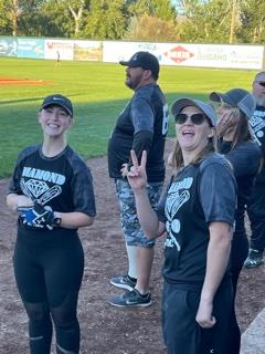 baseball team on the sidelines